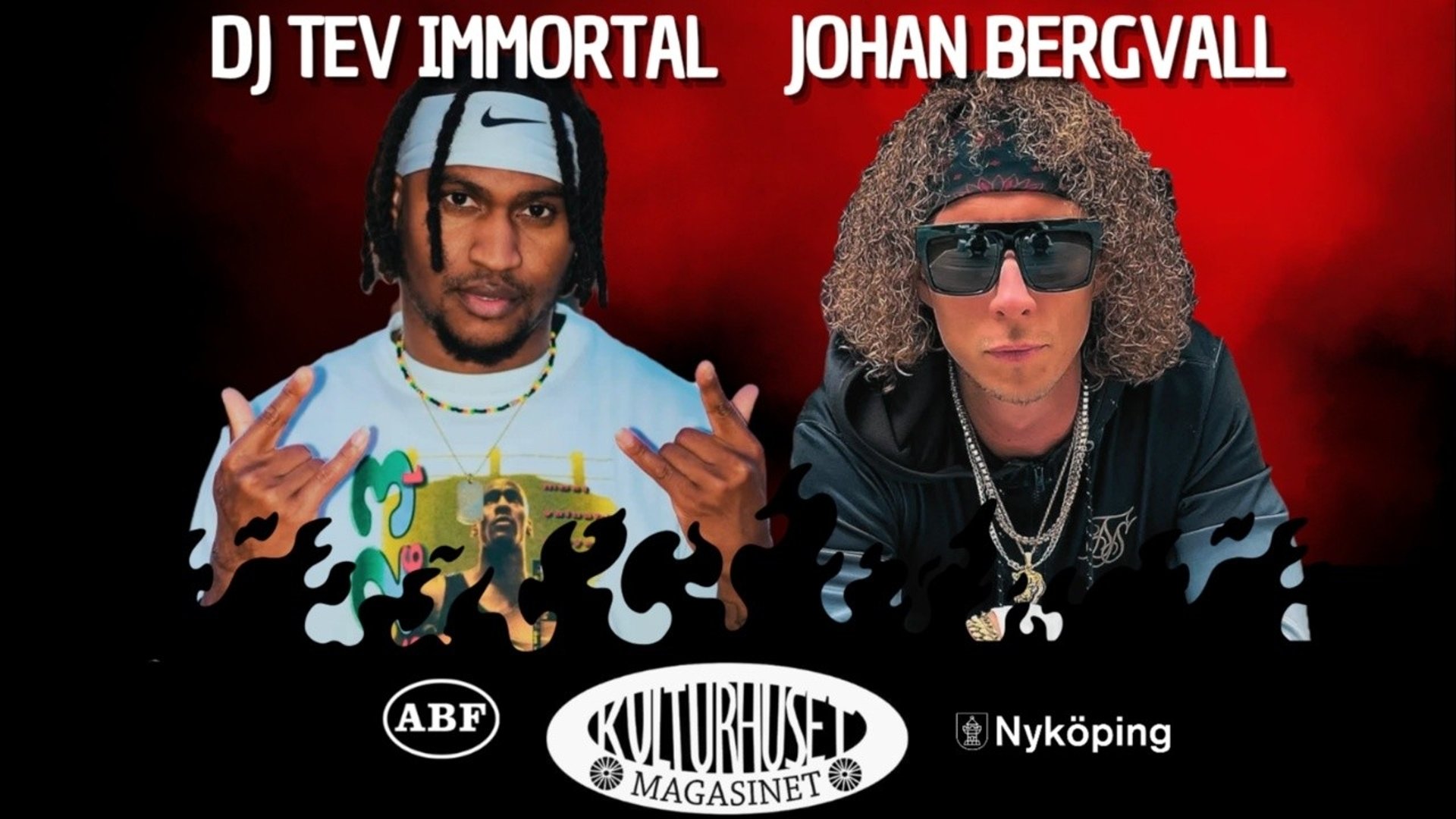 DJ Tev Immortal och Johan Bergvall 
