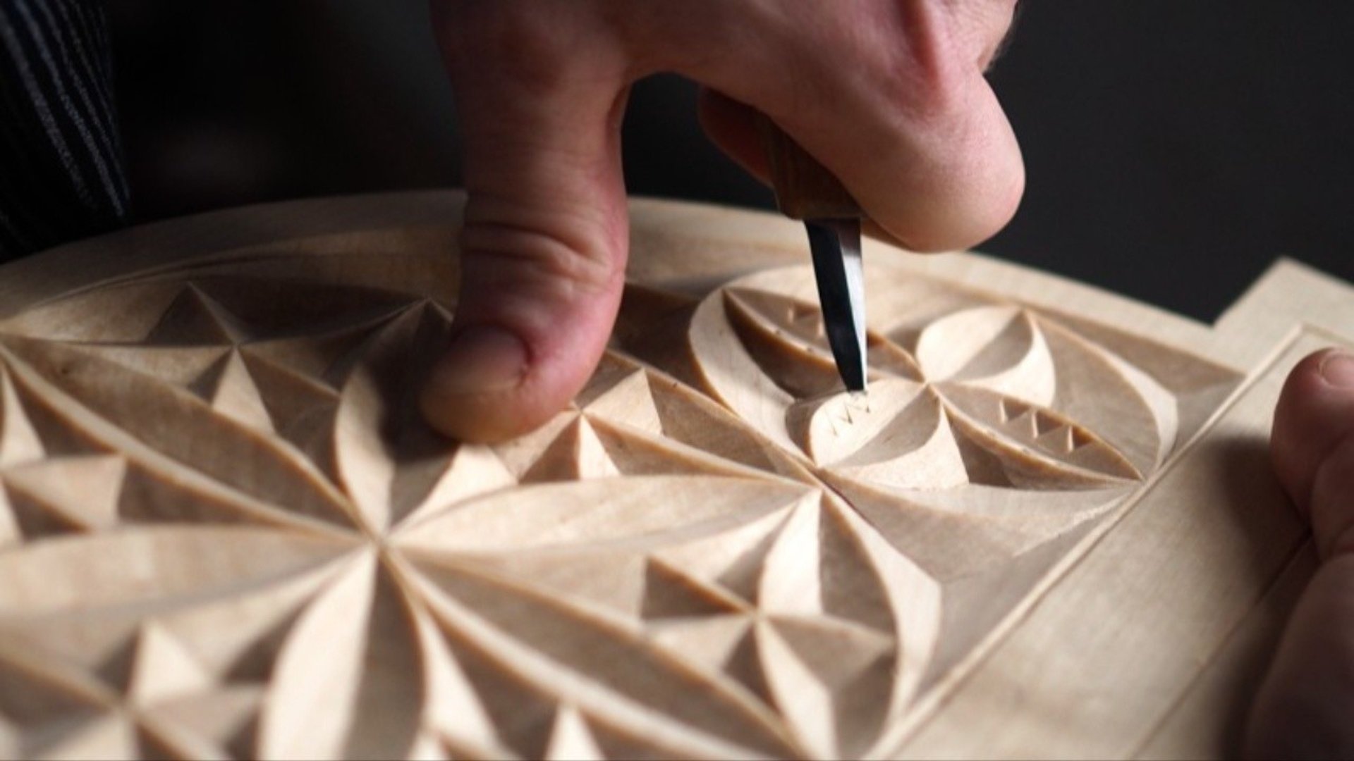 Hand täljer mönster