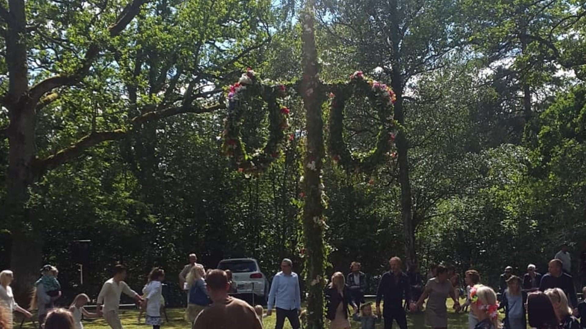 Midsommarfirande i Vrena Folkets Park
