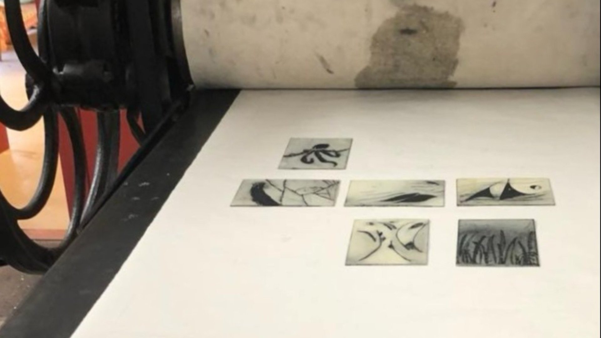 Tryck i koppargrafik.