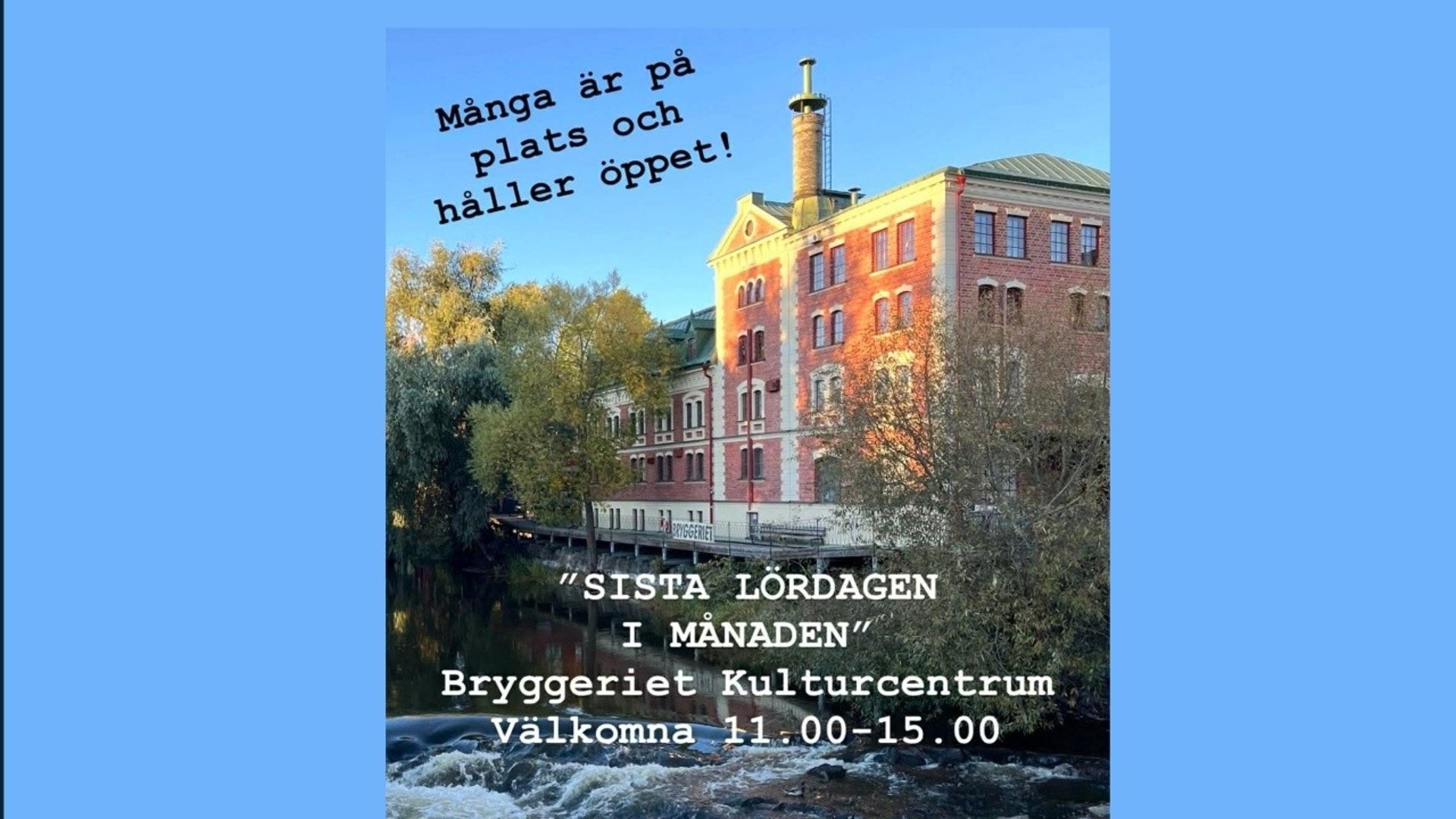 Kulturlördag - sista lördagen i månaden