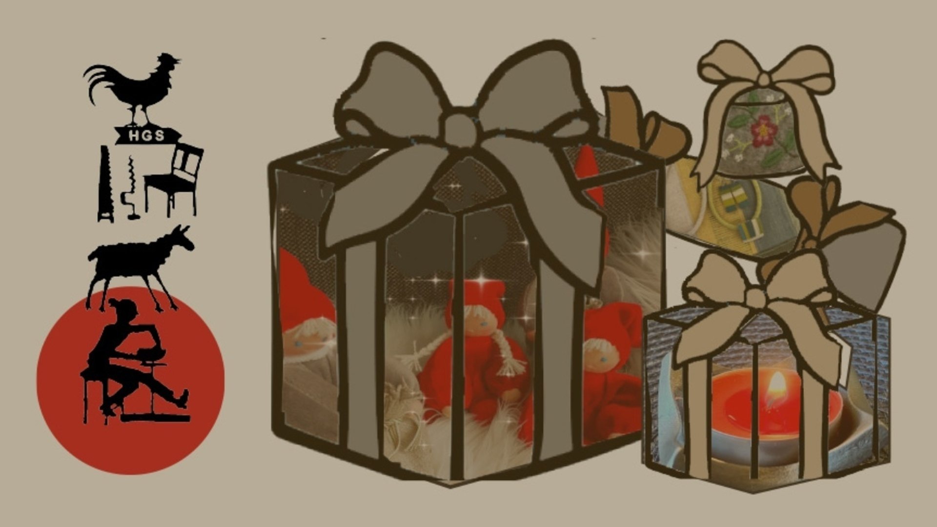 HGS logga och 4 st paket