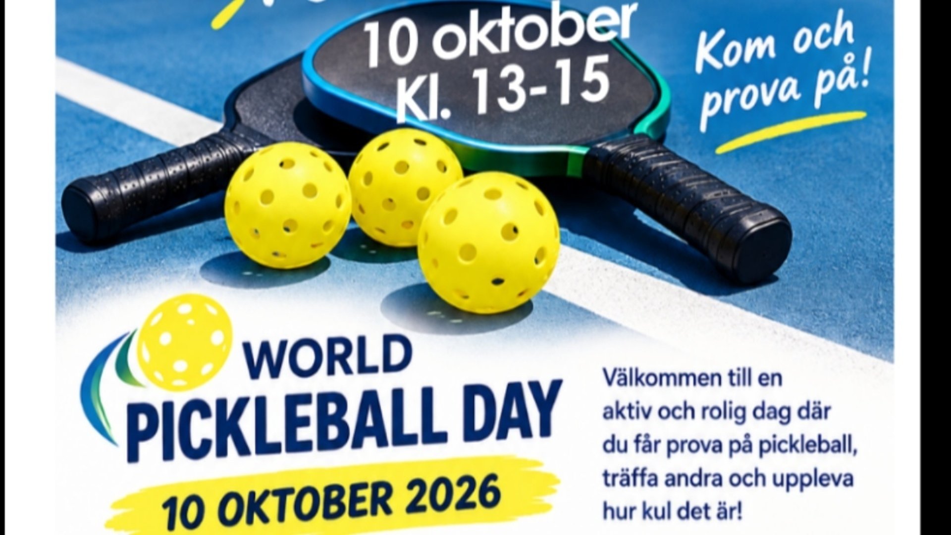 Pickleballrack o boll