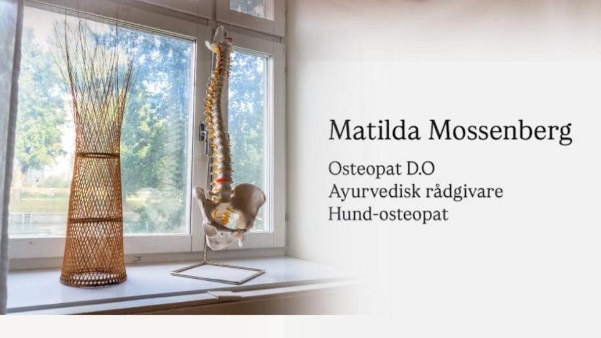 Bild till verksamhet: Osteopatklinik Matilda Mossenberg 
