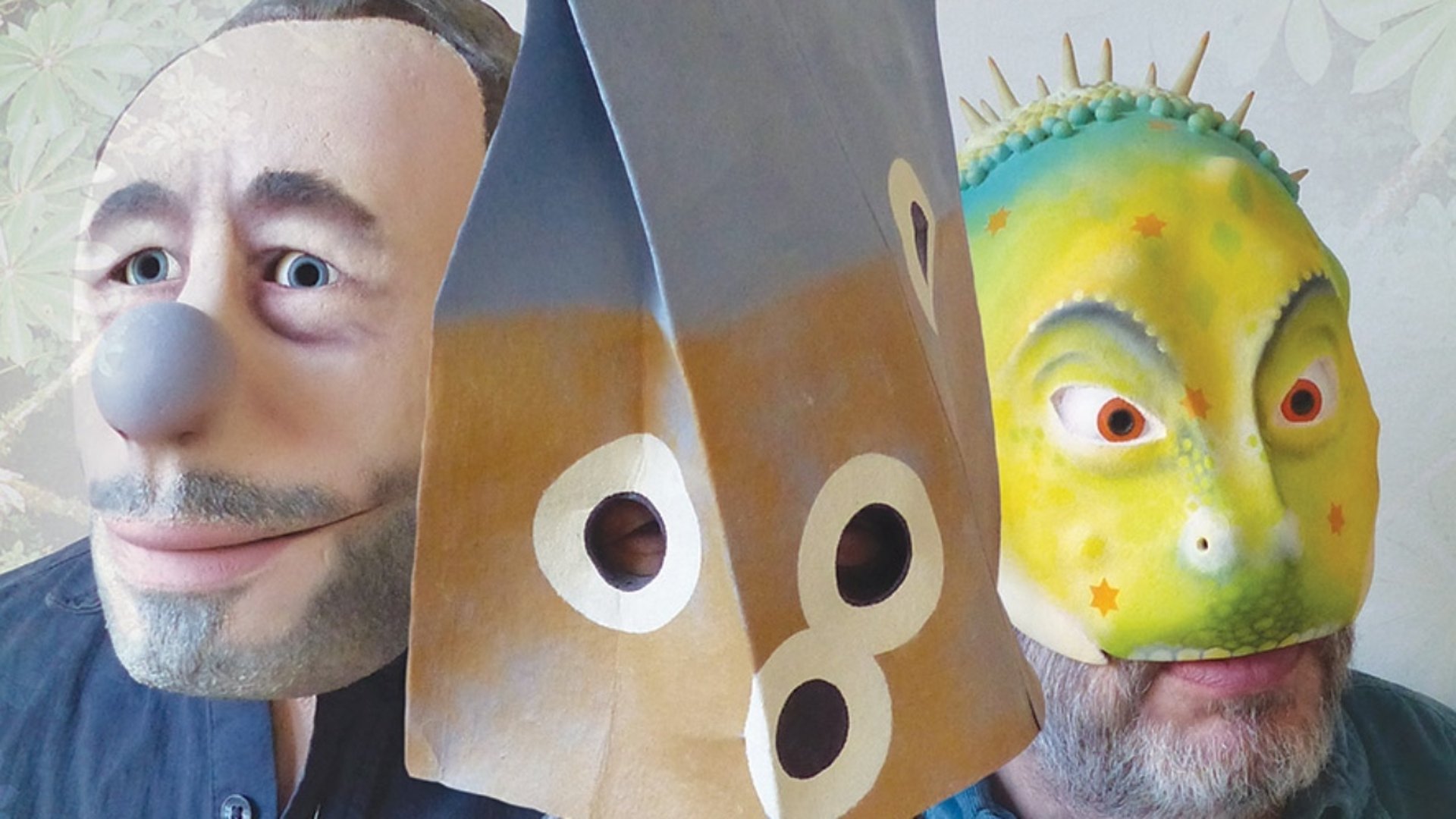 Konst av Tomas Tomandi Andersson. Två ansikten som konst.