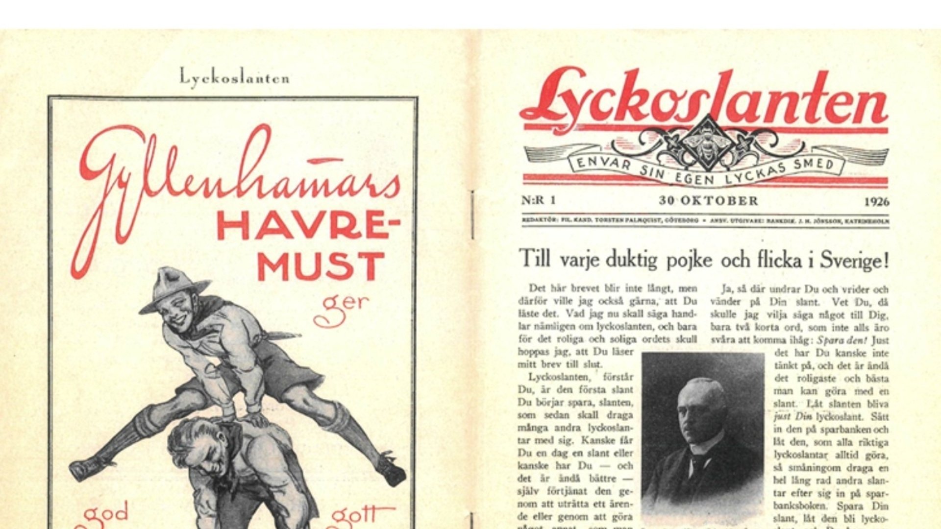 Välkommen på invigning av utställningen Lyckoslanten 100 år 