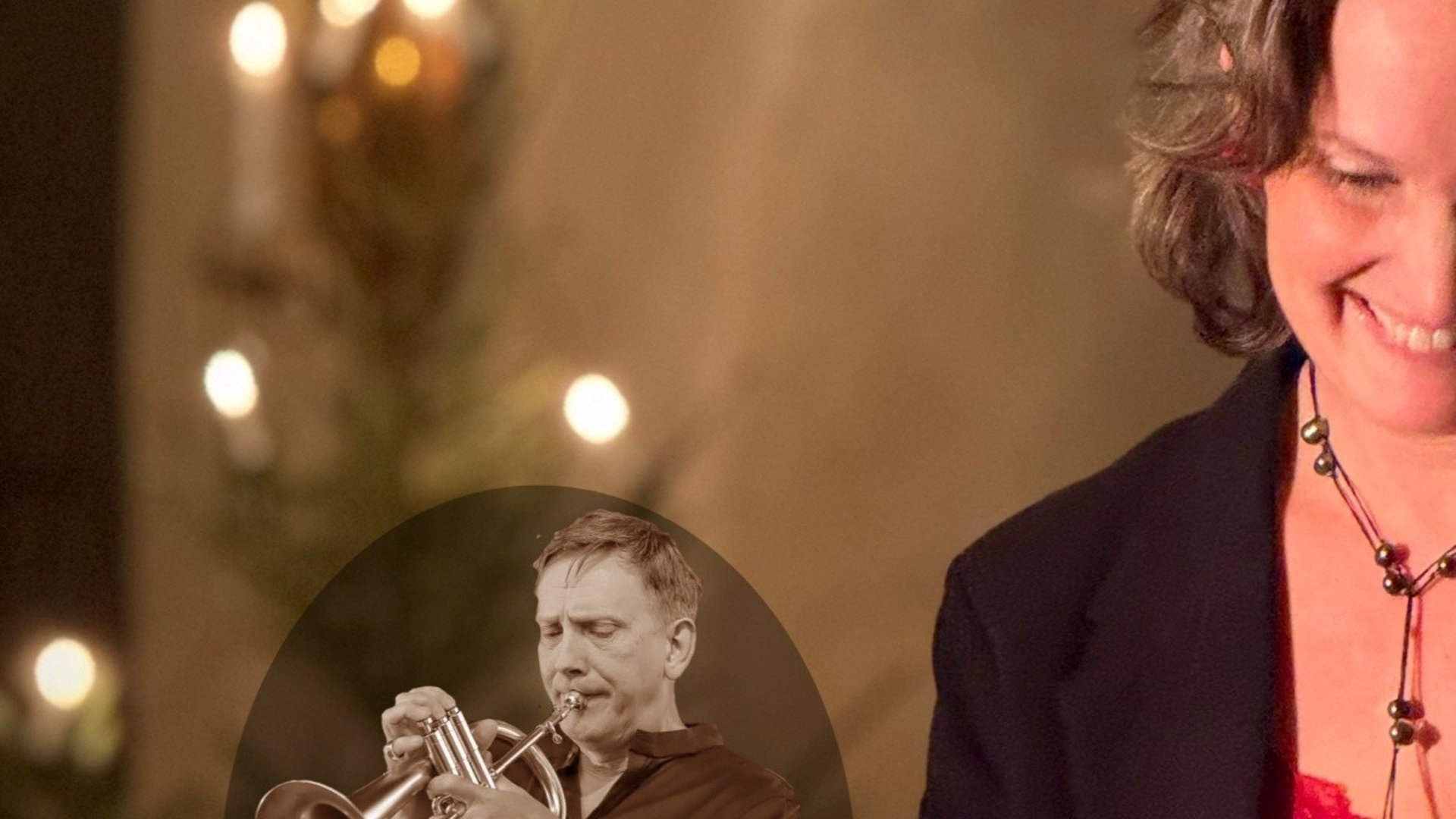 Thomas, Christian, Jenny & Per framför julmusik.