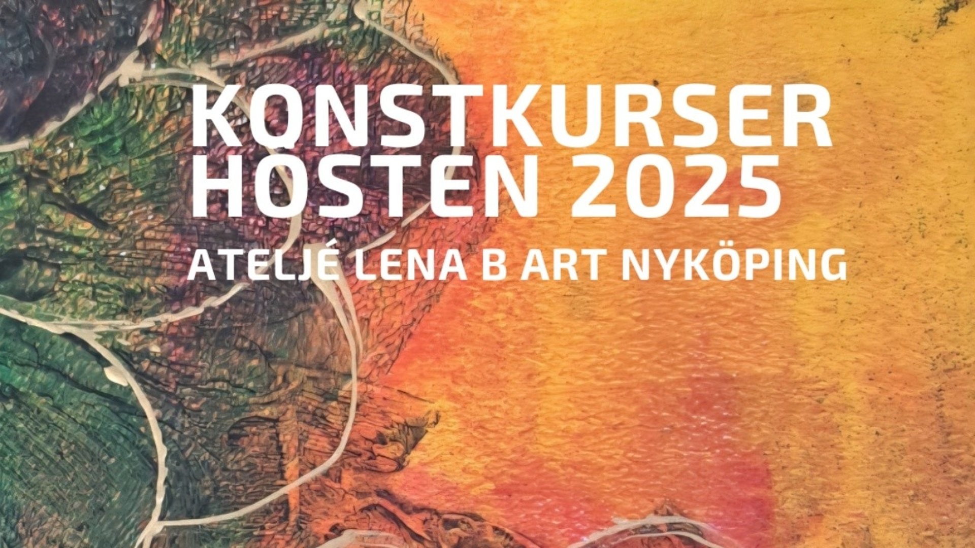 Kurspaket i olika konstnärliga tekniker hösten 2025