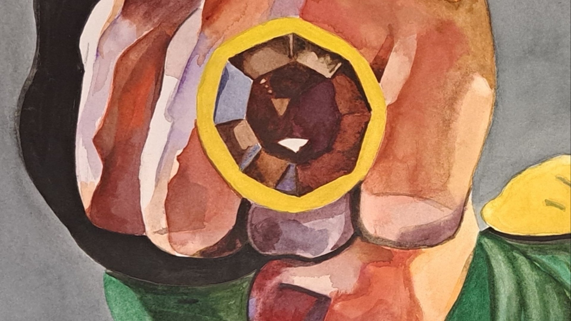 Målning av Mimmi Scheibe