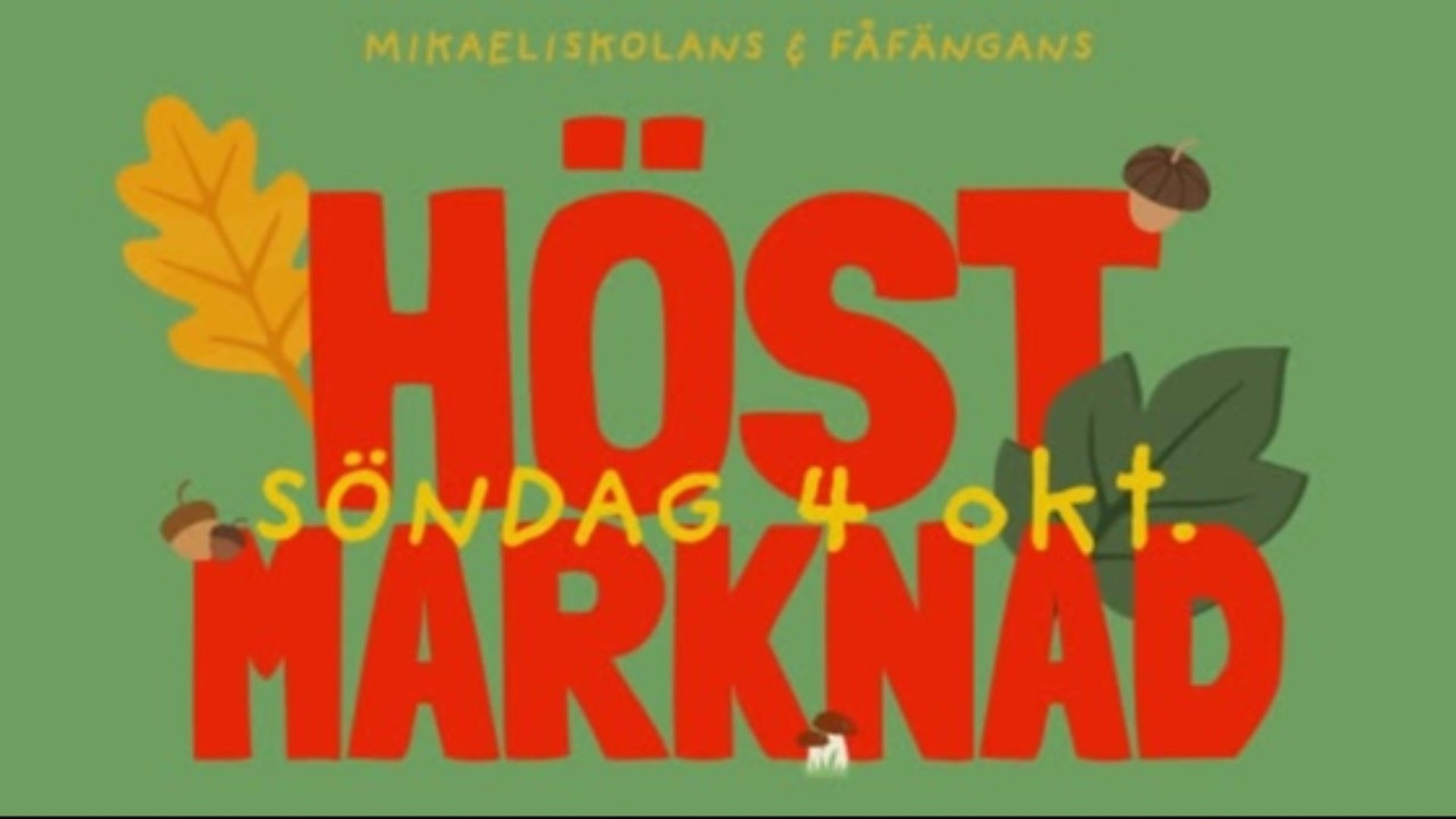 Höstmarknad på Mikaeliskolan