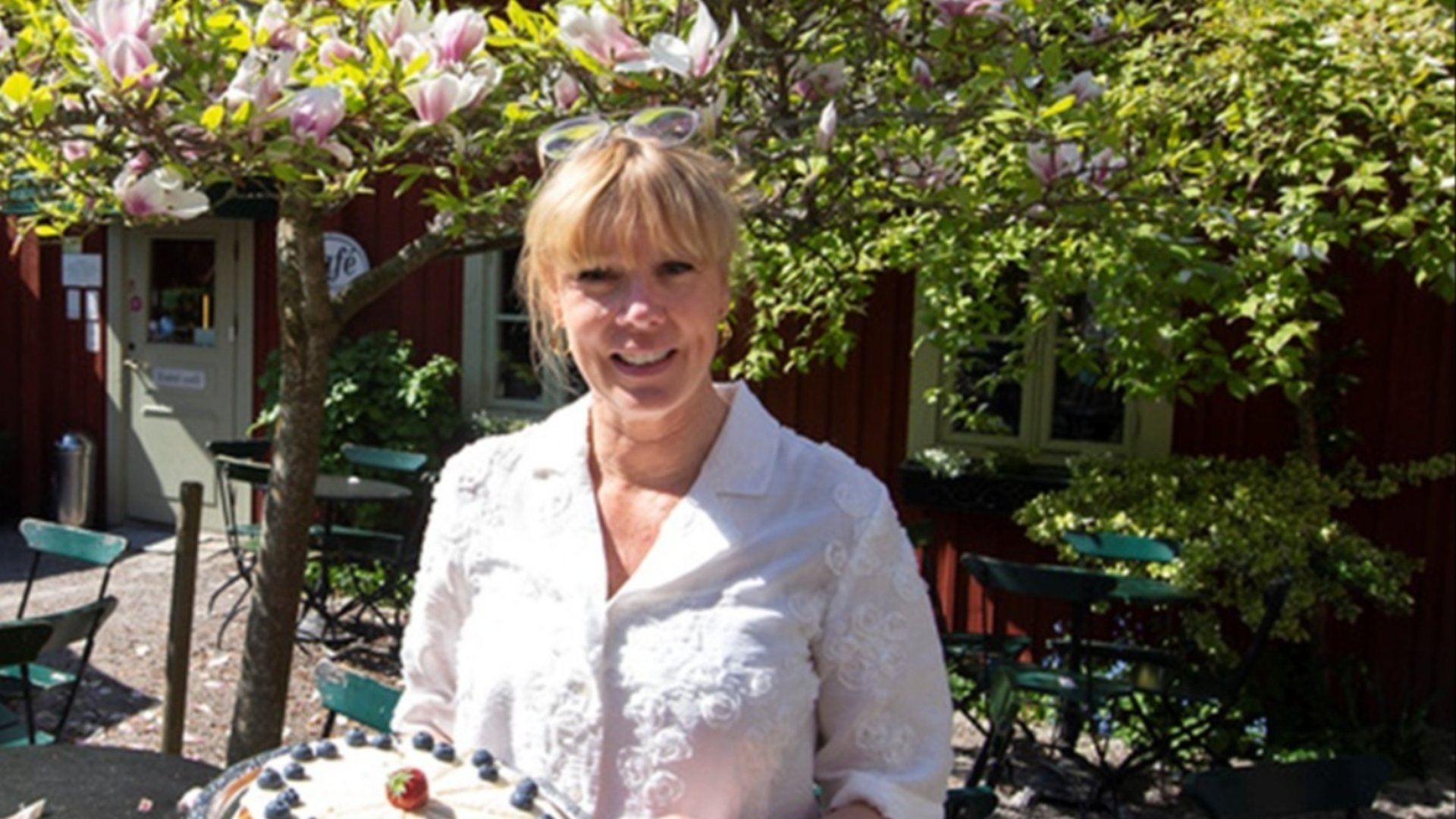 Cecilia Ekberg berättar om bl. Hellmanska gården