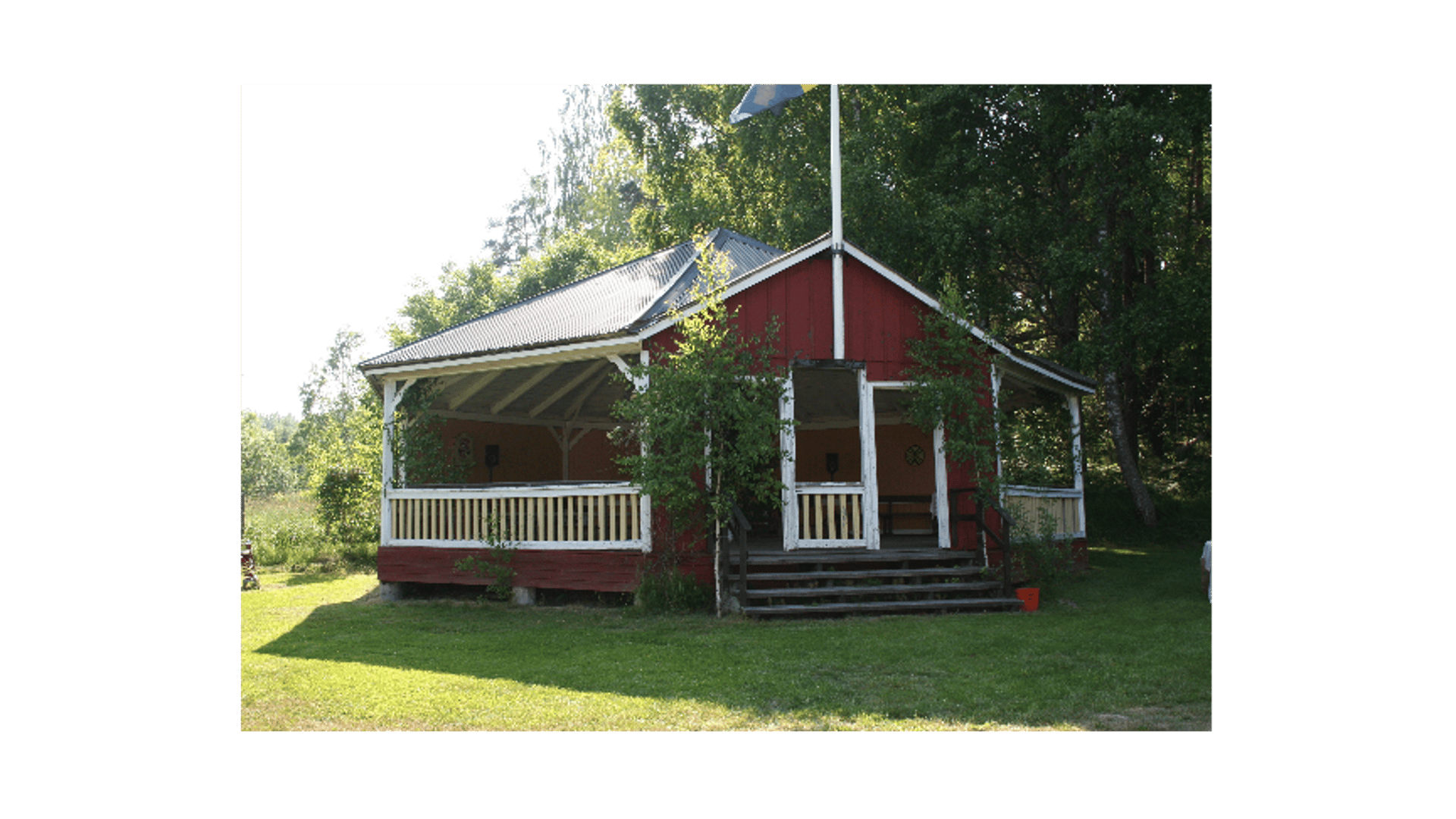 En röd stuga
