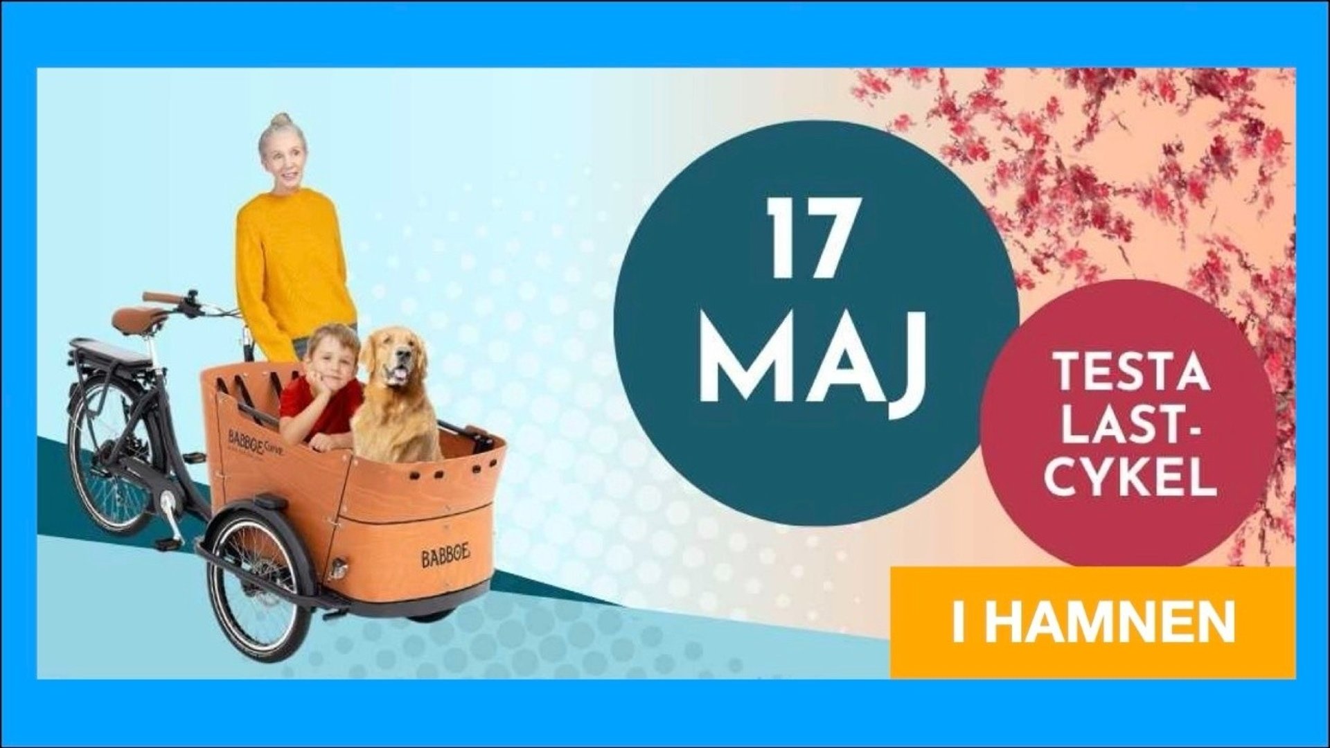 Testa lastcykel 17 maj i Nyköpings hamn.