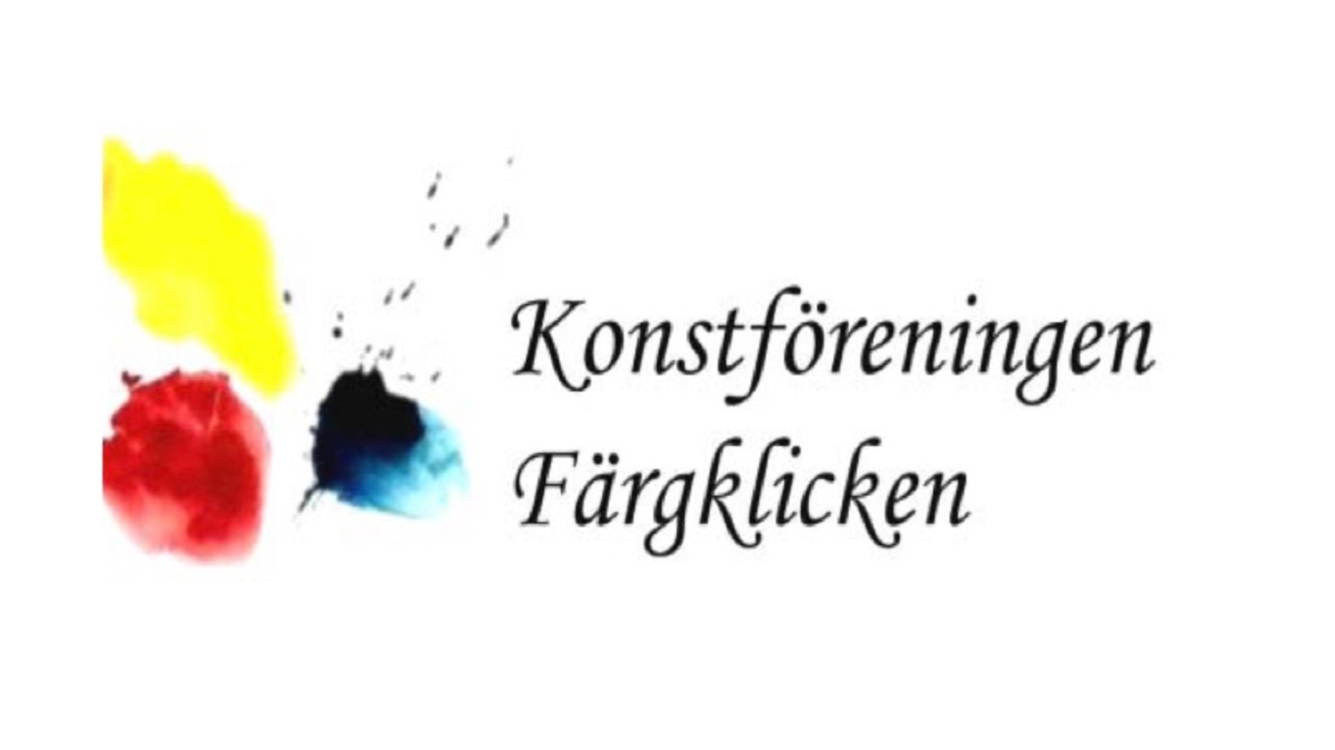 Logotyp för Konstföreningen Färgklicken.