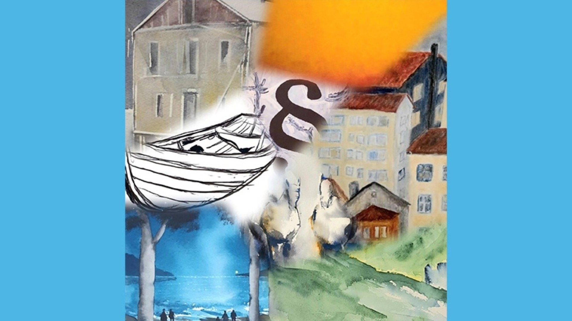 Collage av verk från Förening i konst