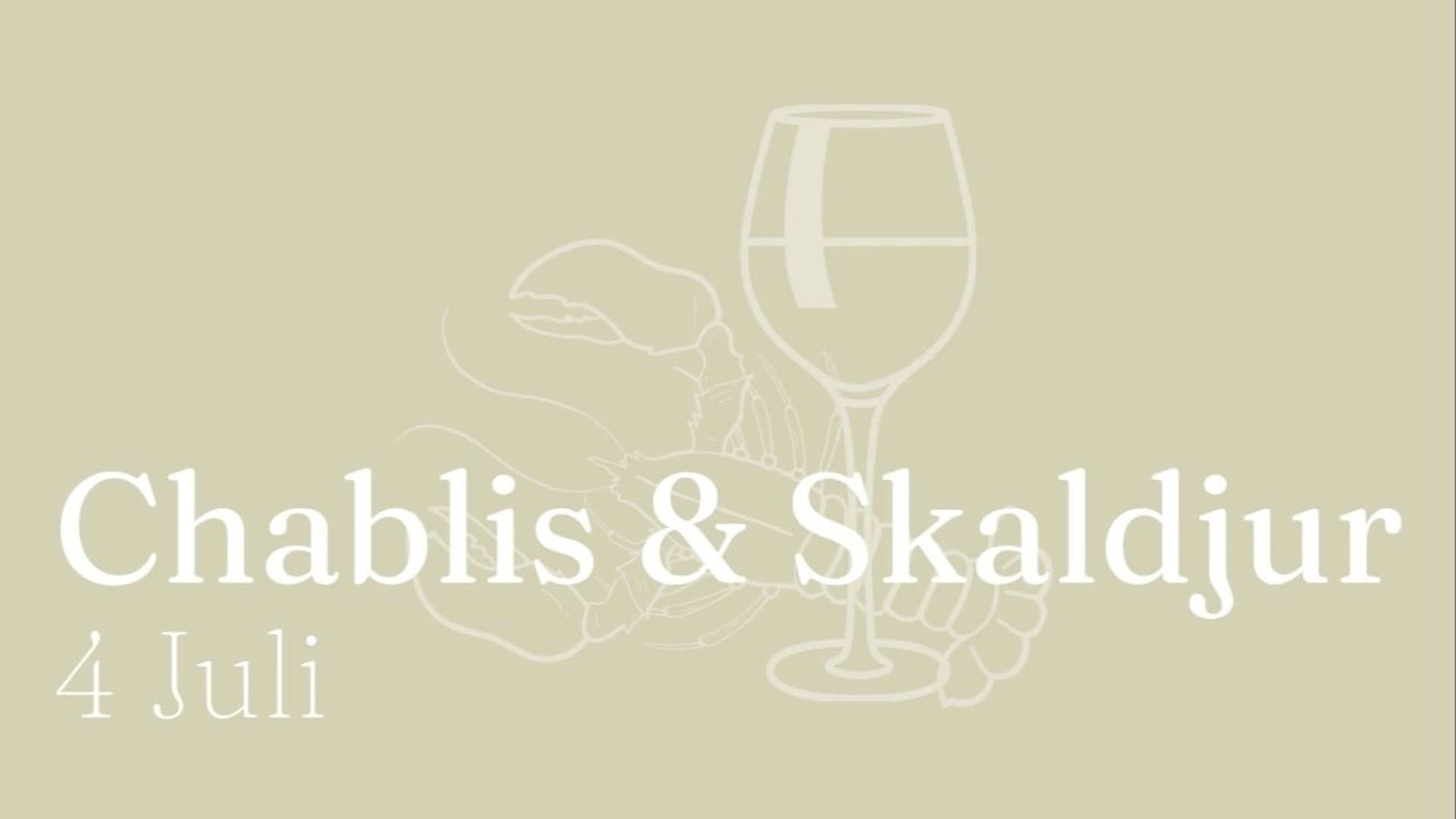  Chablis & Skaldjur - på Svärdklova
