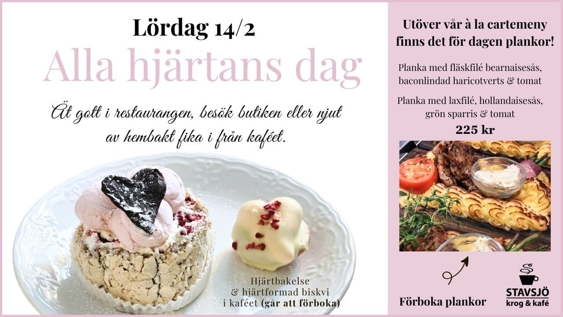 Alla hjärtans dag på Stavsjö krog och kafe