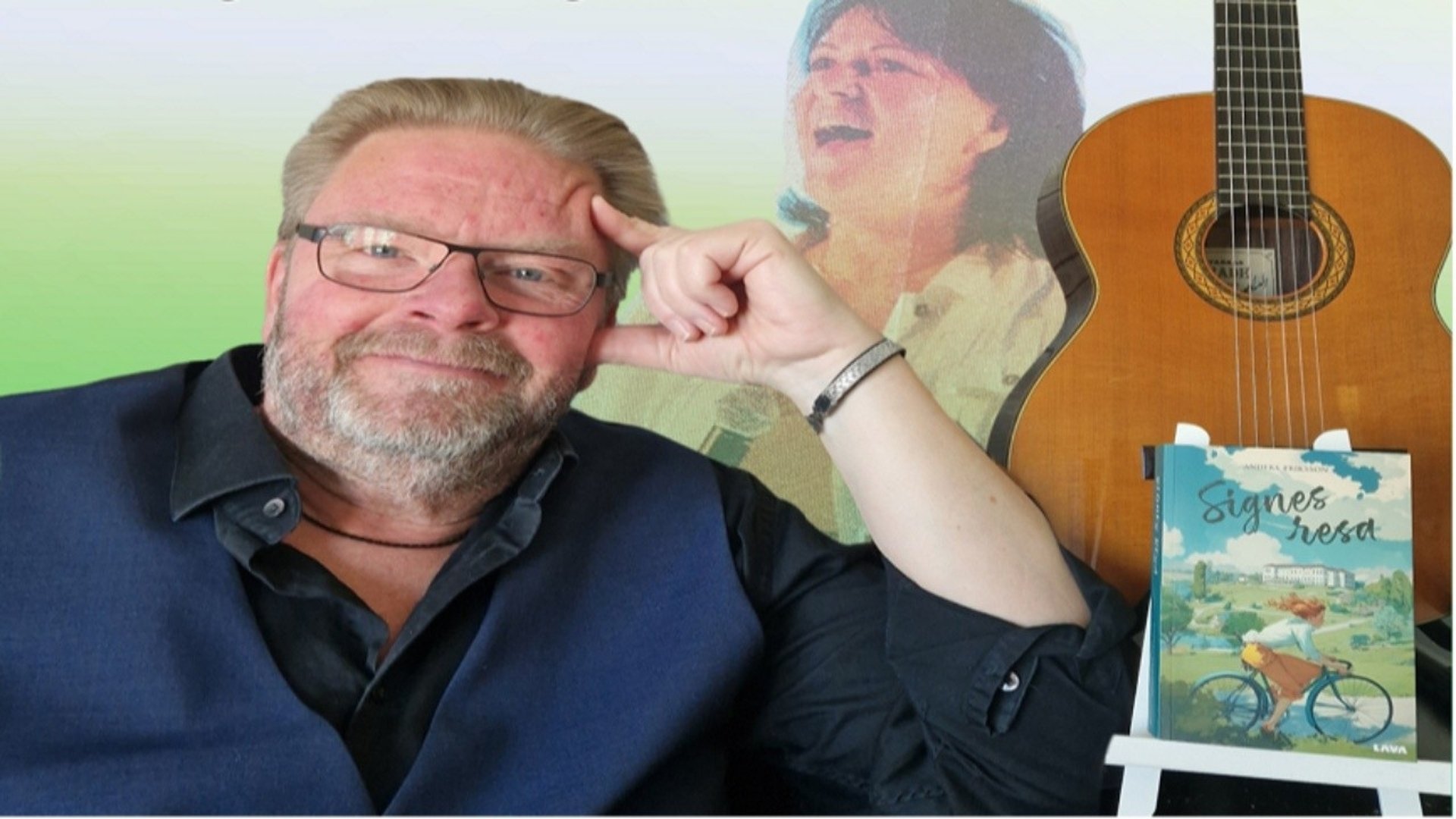 Anders Eriksson - författaren och artisten bakom föreställningen "Signes resa - i ord & ton"