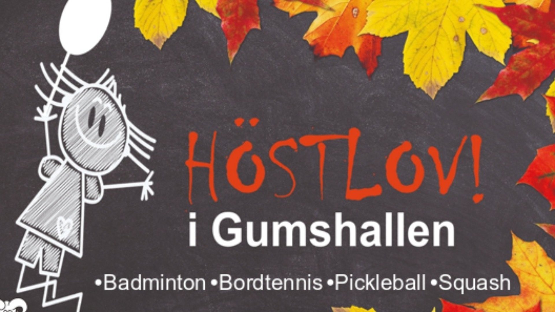 Höstlov i Gumshallen, fyllt med racketsport