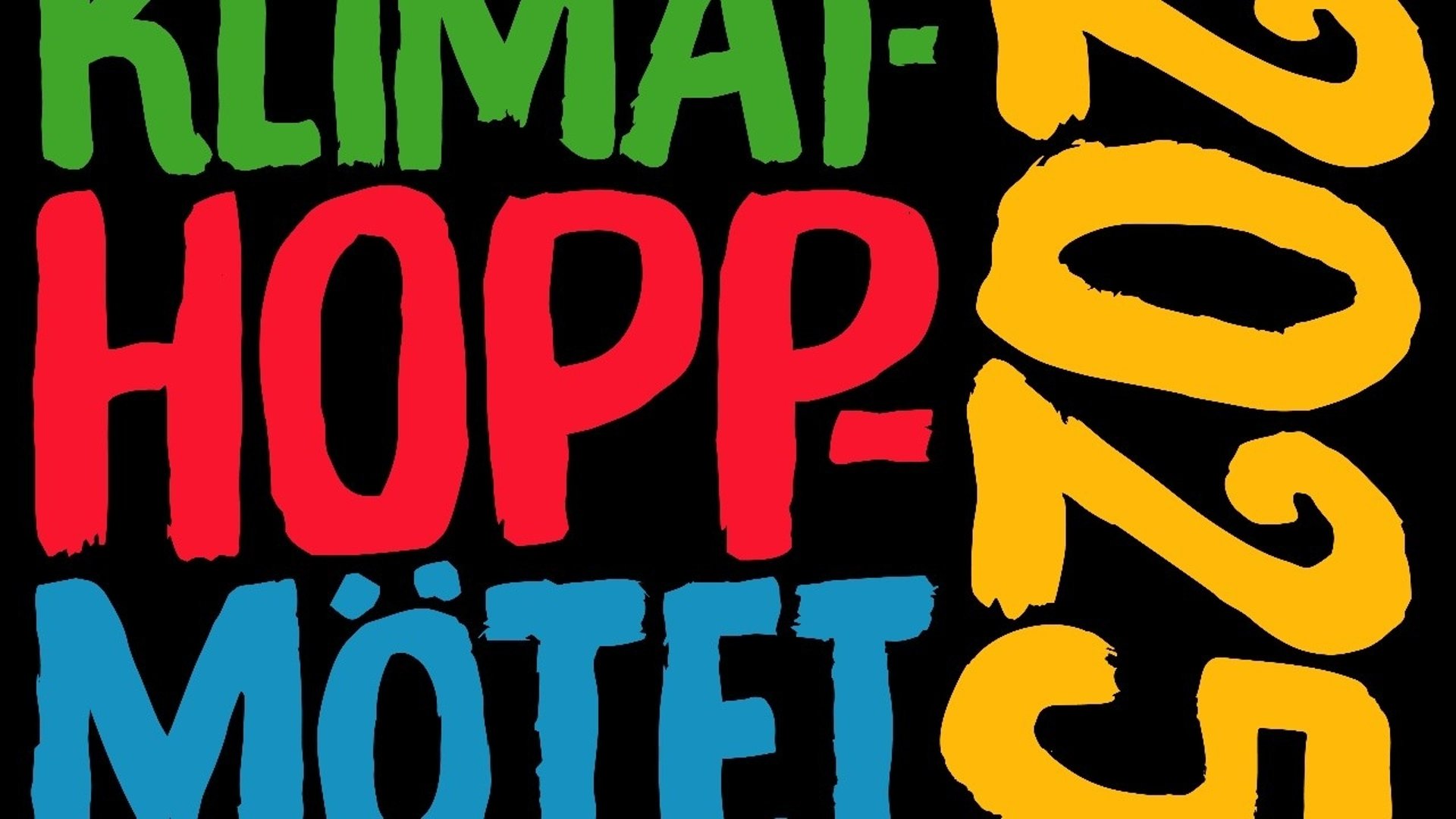 Färgglad text Klimathoppmötet 2025
