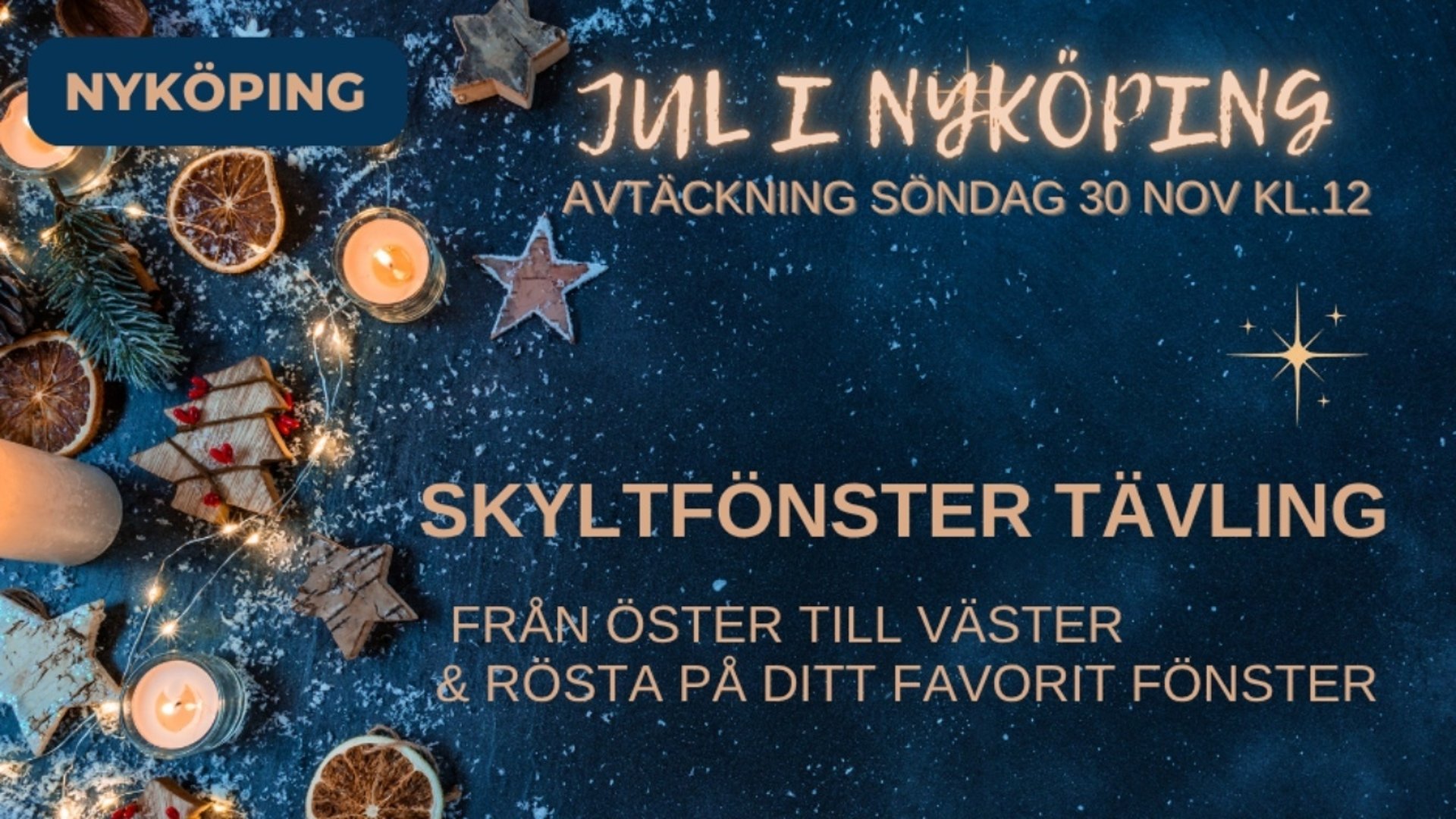Rösta på Årets Jul- skyltfönster 2025 🎄