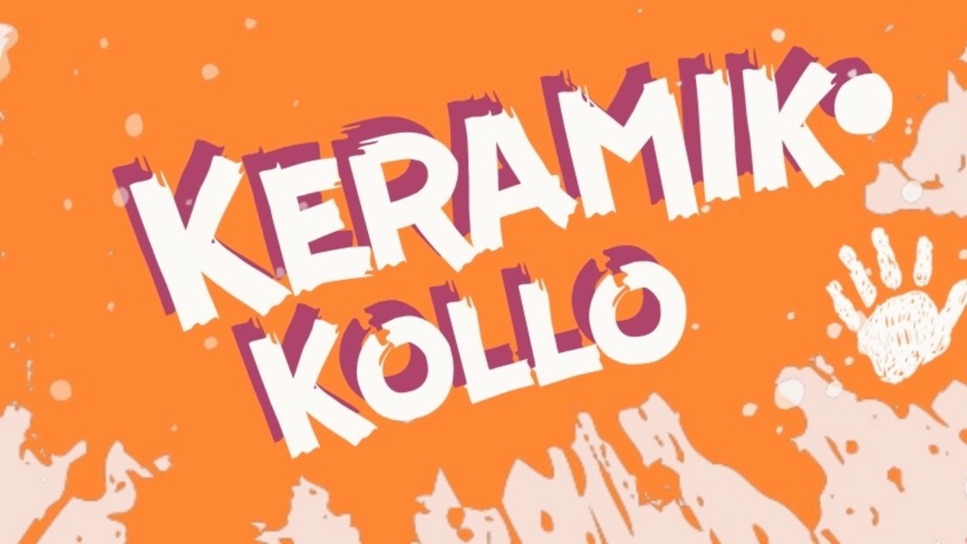 En kladdig hand som är kreativ