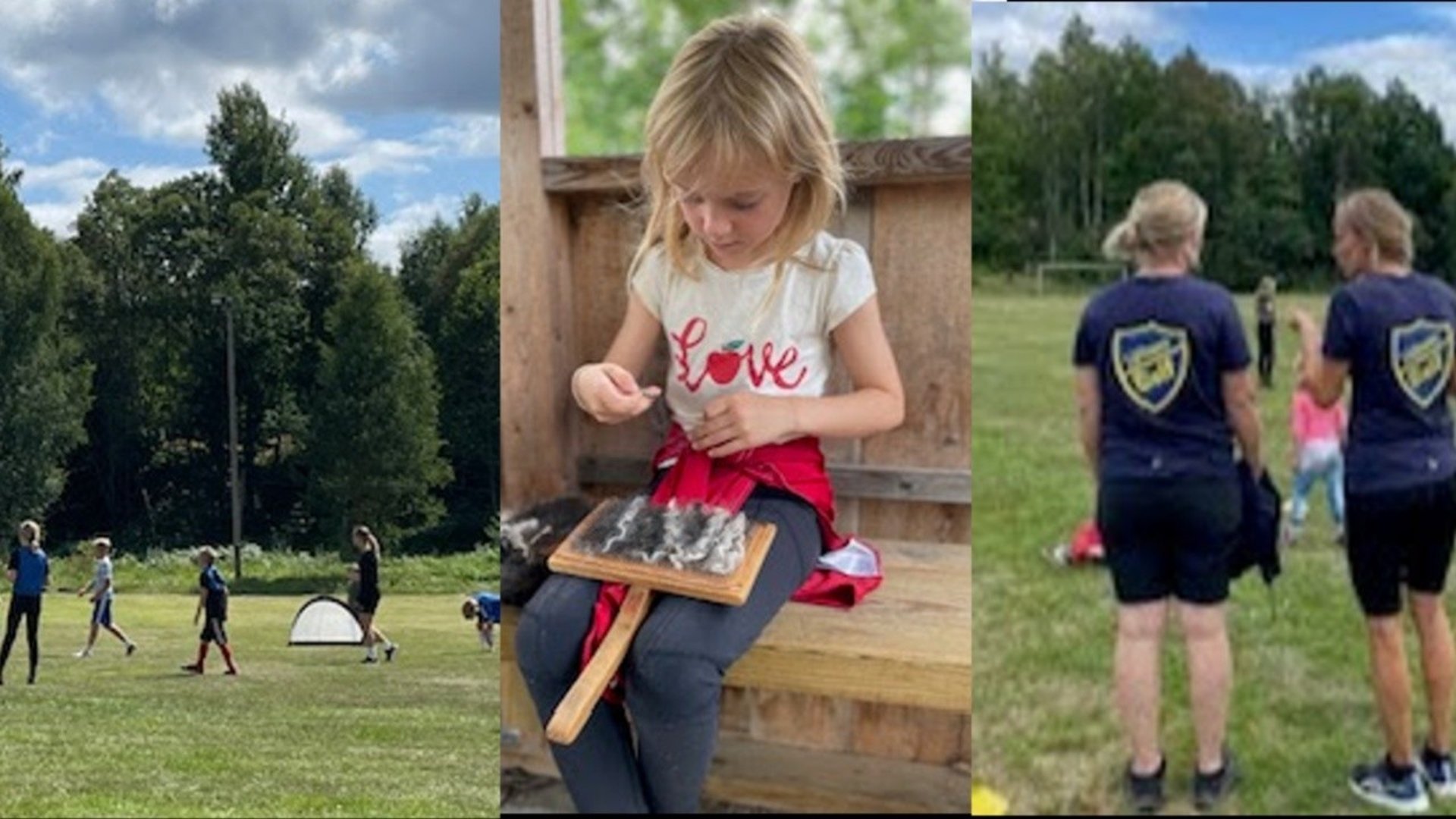 Fint sommar dagläger i lantlig miljö