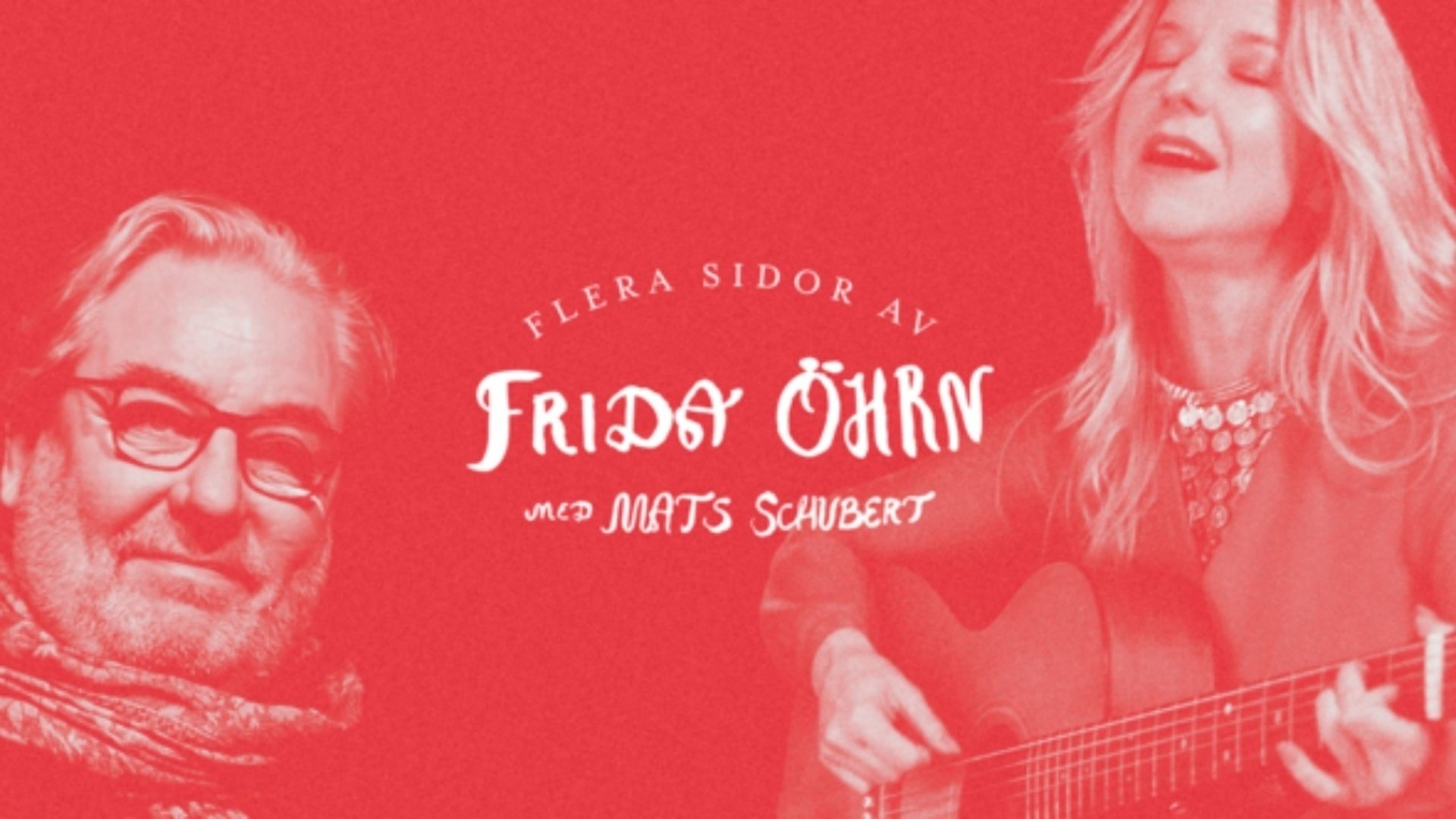 Röd bild på Frida och Mats