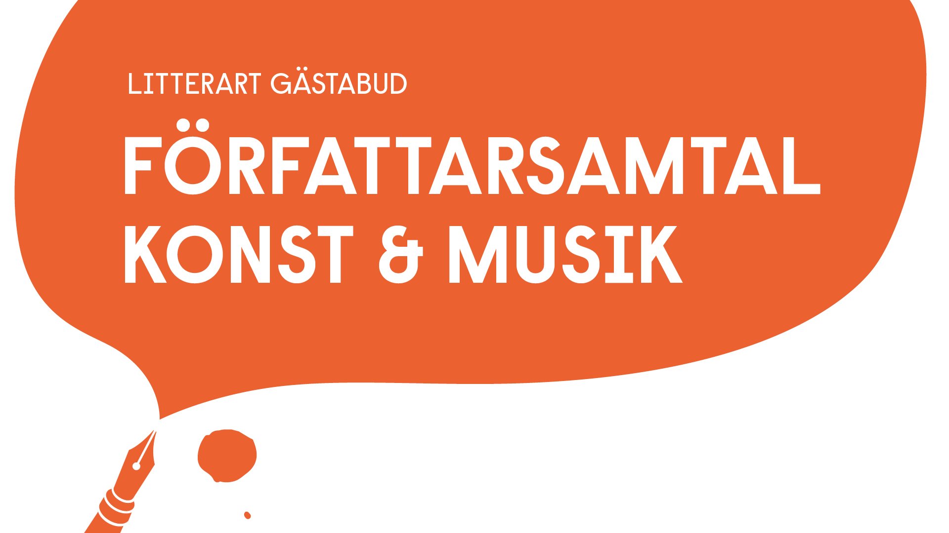 Illsutrationsbild för Litterart Gästabud • 16–18 oktober 2025