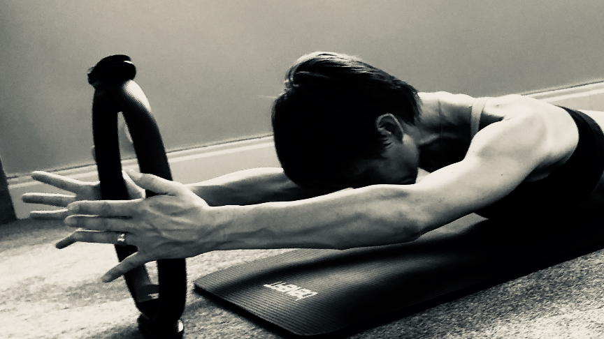 En pilates övning 