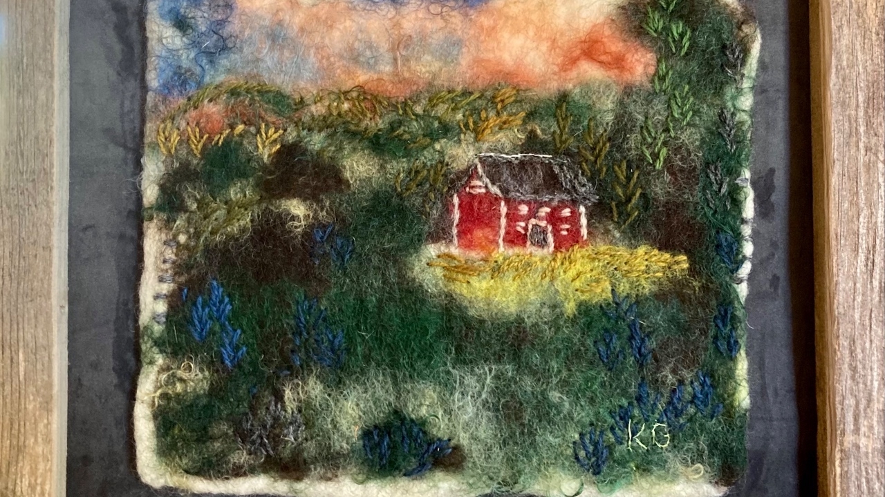 Koboltverket, tovat och broderat