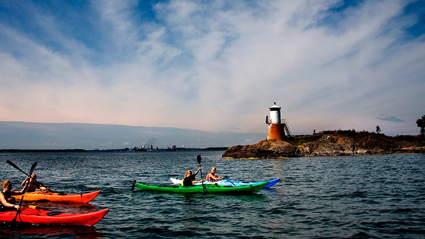 Illsutrationsbild för Paddling